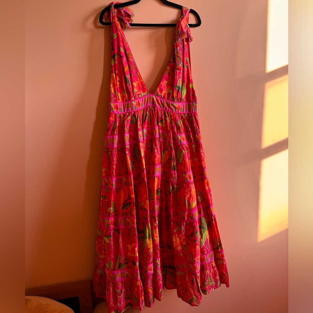FARM Rio Solar Forest Maxi Dress Size XL NWOT - Picture 2 of 6